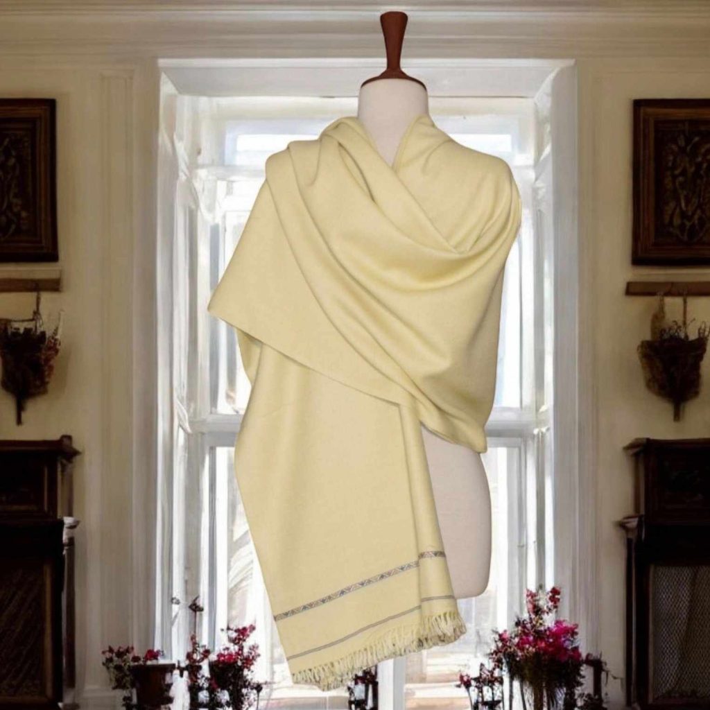 Men's Premium Black Wool Shawl